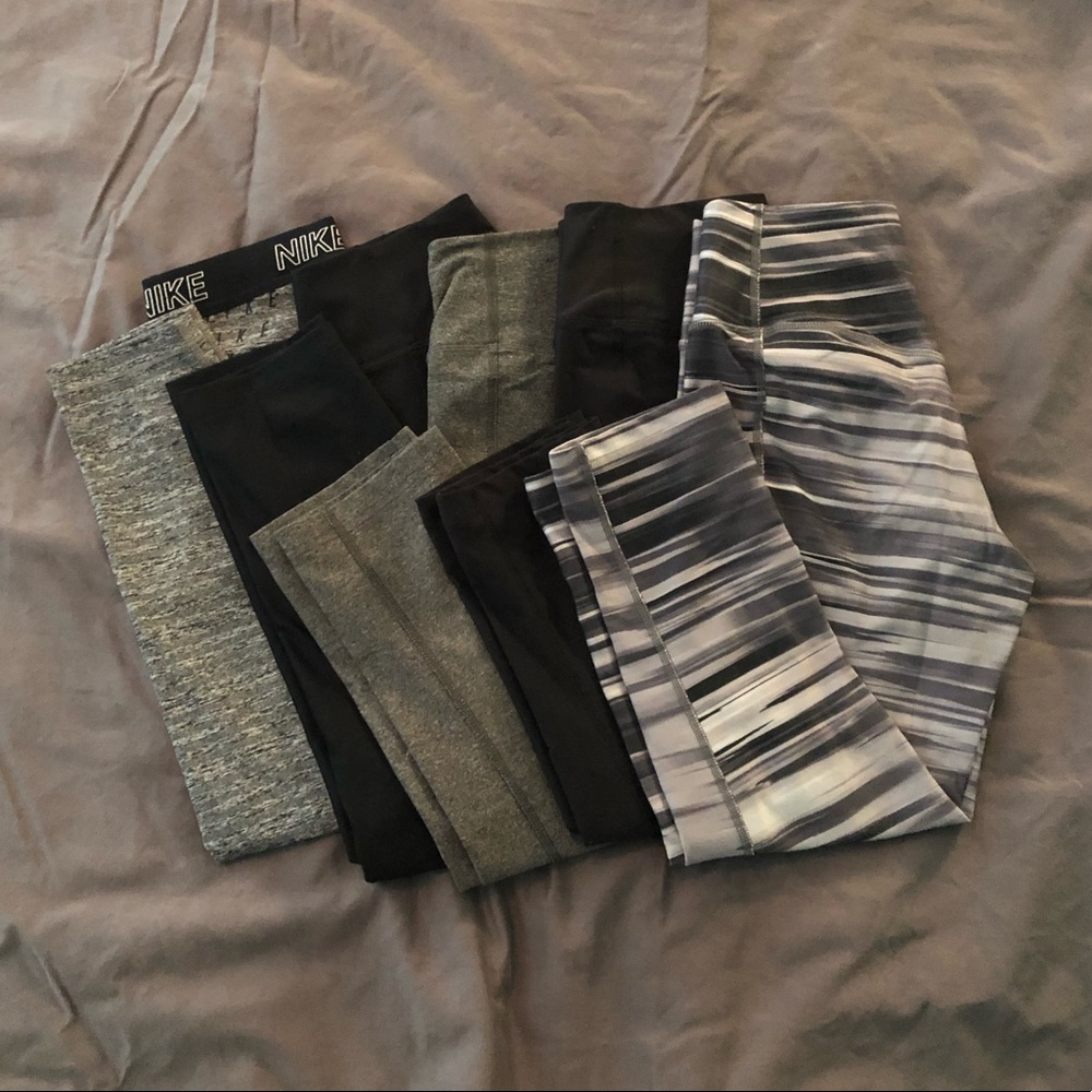 5 pairs of NIKE DRYFIT Running capris!